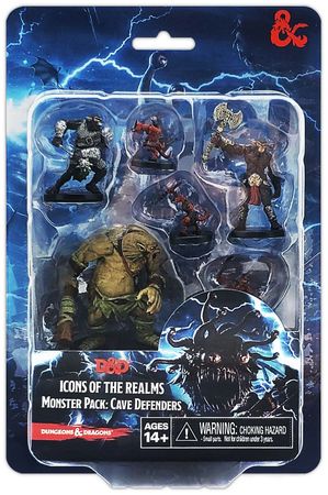 DUNGEONS AND DRAGONS: ICONS OF THE REALMS MINIATURES - MONSTER PACK - CAVE DEFENDERS