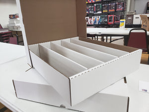 5000ct 5-Row Cardboard Trading Card Storage Box