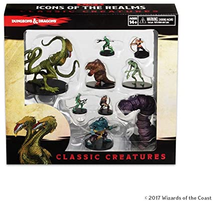 DUNGEONS AND DRAGONS: MINIATURES ICONS OF THE REALMS - CLASSIC CREATURES BOX SET
