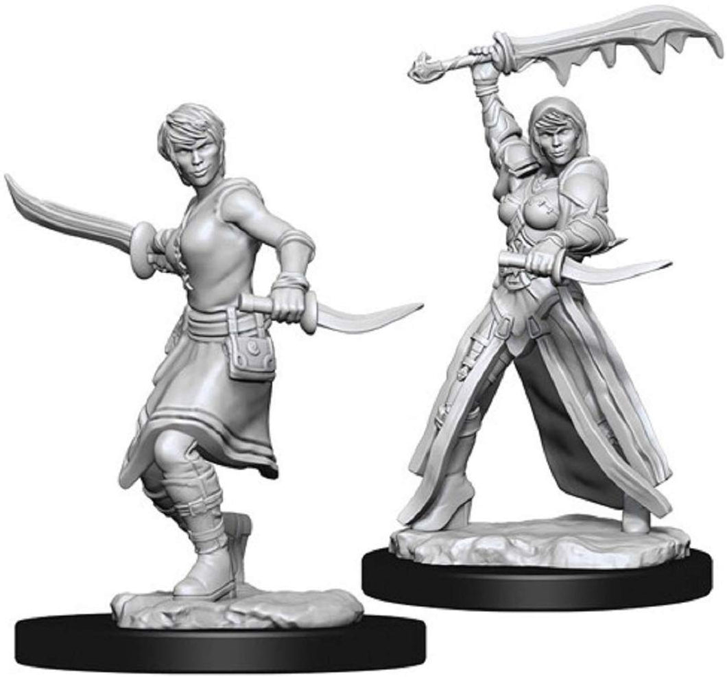 DUNGEONS AND DRAGONS: NOLZUR'S MARVELOUS UNPAINTED MINIATURES -W10-FEMALE HUMAN ROGUE