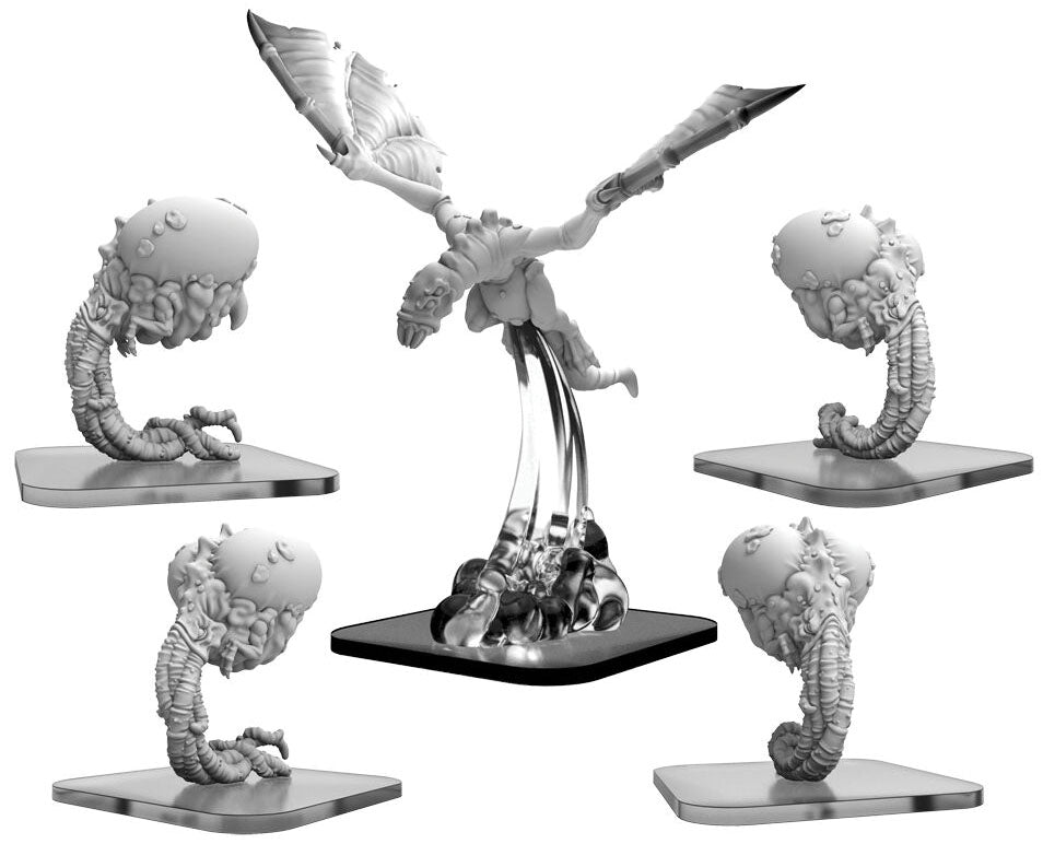 Monsterpocalypse: Lords of Cthul Snatchers & Hellion Units (White Metal)