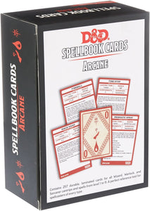 DUNGEONS AND DRAGONS SPELLBOOK CARDS ARCANE