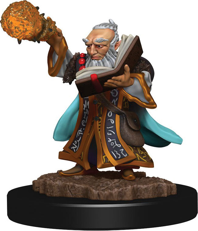 Dungeons & Dragons Fantasy Miniatures: Icons of the Realms Premium Figures W5 Gnome Wizard Male