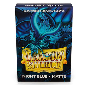 DRAGON SHIELD SLEEVES: JAPANESE MATTE NIGHT BLUE (BOX OF 60)