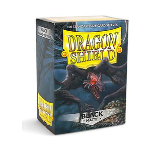 DRAGON SHIELD SLEEVES: MATTE BLACK (BOX OF 100)