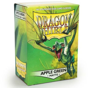 DRAGON SHIELD SLEEVES: MATTE APPLE GREEN (BOX OF 100)