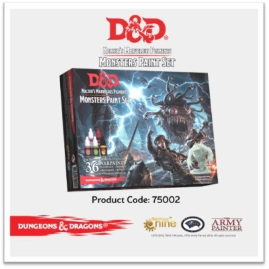DUNGEONS AND DRAGONS: NOLZUR'S MARVELOUS PIGMENTS - MONSTERS PAINT SET