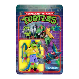 TMNT MONDO GECKO SUPER7 AF WITH TURBO SKATEBOARD