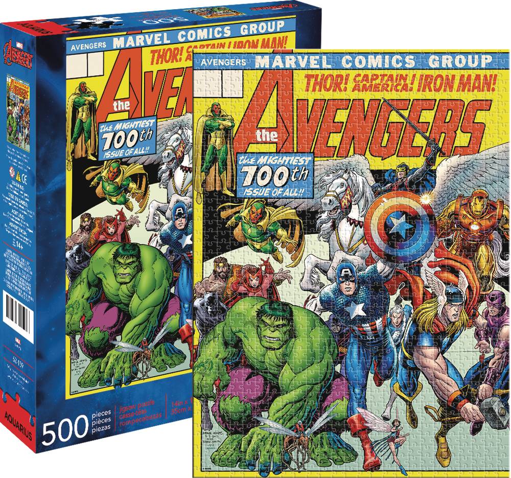 MARVEL AVENGERS COVER 500PC PUZZLE