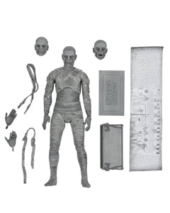 UNIVERSAL MONSTERS MUMMY 7IN ULTIMATE AF BLACK & WHITE VER