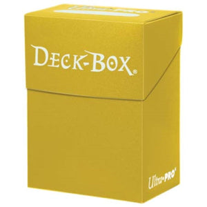 ULTRA PRO: SOLID DECK BOX - YELLOW