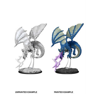 DUNGEONS AND DRAGONS: NOLZUR'S MARVELOUS UNPAINTED MINIATURES -W8-YOUNG BLUE DRAGON