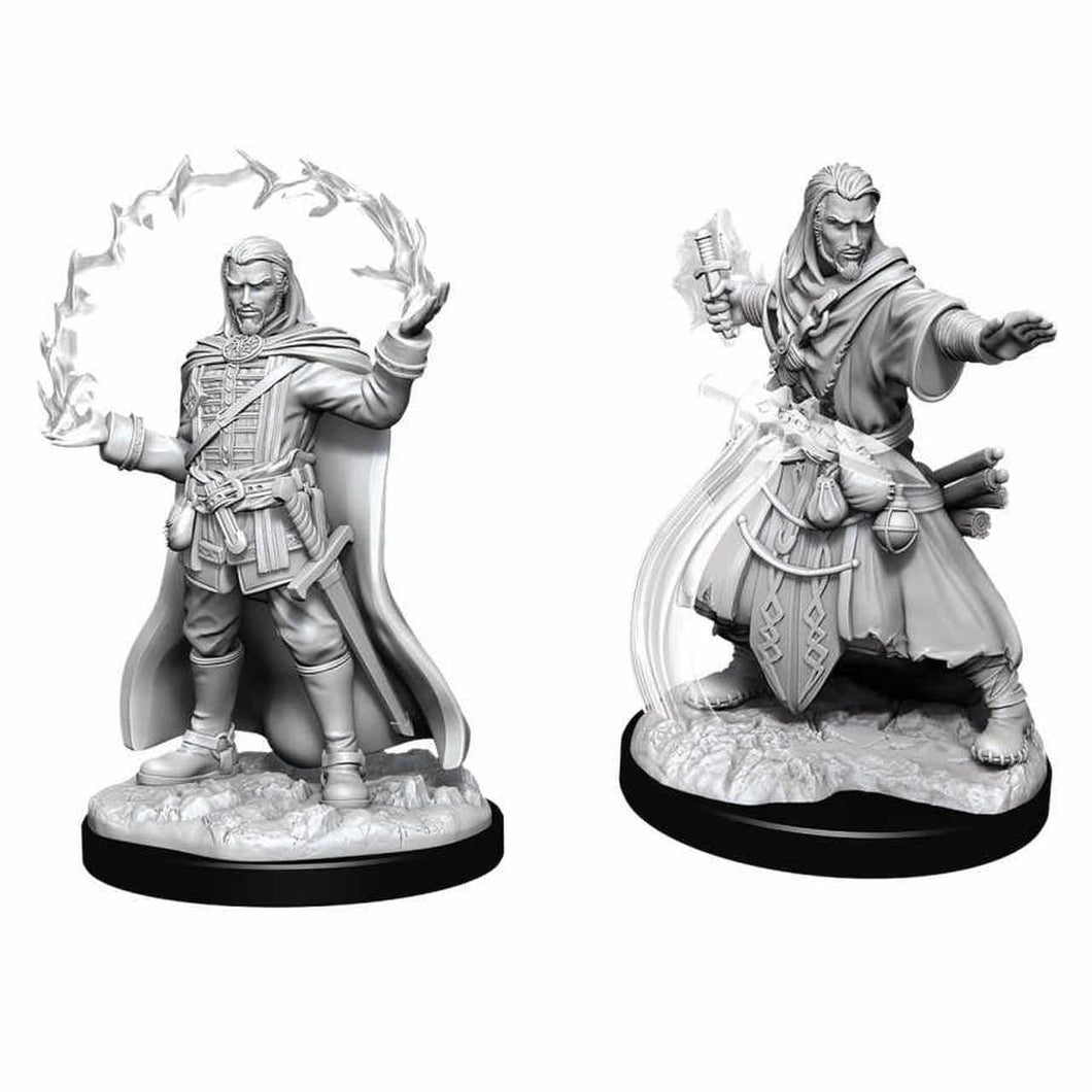 DUNGEONS AND DRAGONS: NOLZUR'S MARVELOUS UNPAINTED MINIATURES -W11-MALE HUMAN WIZARD