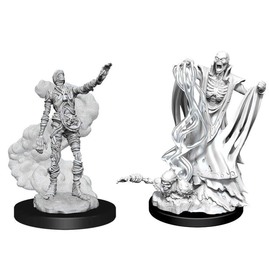 DUNGEONS AND DRAGONS: NOLZUR'S MARVELOUS UNPAINTED MINIATURES -W11-LICH AND MUMMY LORD
