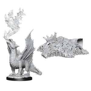 DUNGEONS AND DRAGONS: NOLZUR'S MARVELOUS UNPAINTED MINIATURES -W11-GOLD DRAGON WYRMLING