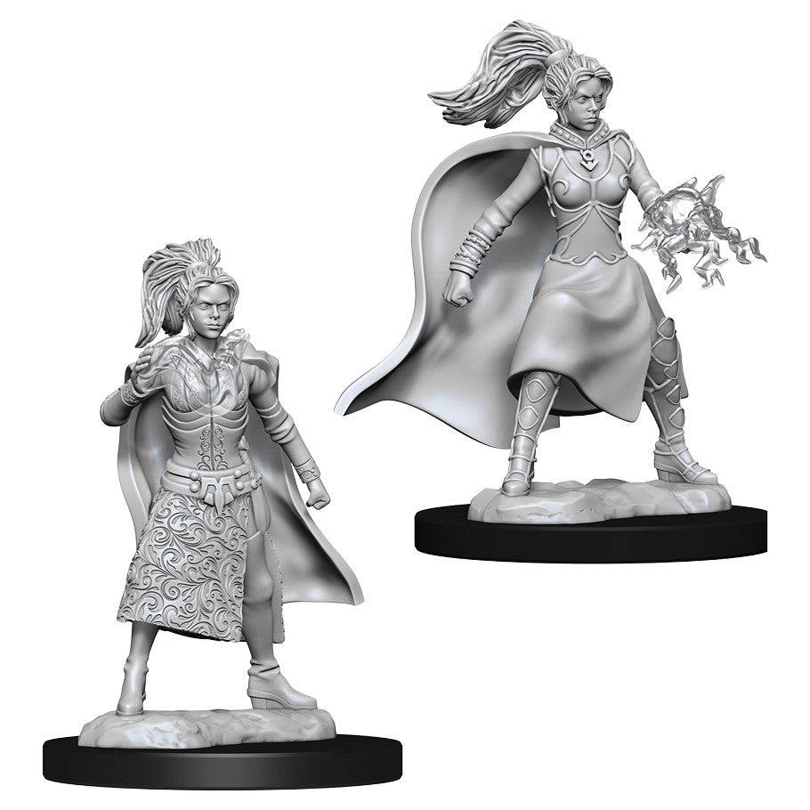 DUNGEONS AND DRAGONS: NOLZUR'S MARVELOUS UNPAINTED MINIATURES -W10-FEMALE HUMAN SORCERER