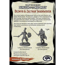 Load image into Gallery viewer, D&amp;D MINIATURES WATERDEEP: DUNGEON OF THE MAD MAGE, DEZMYR AND ZALTHAR SHADOWDUSK

