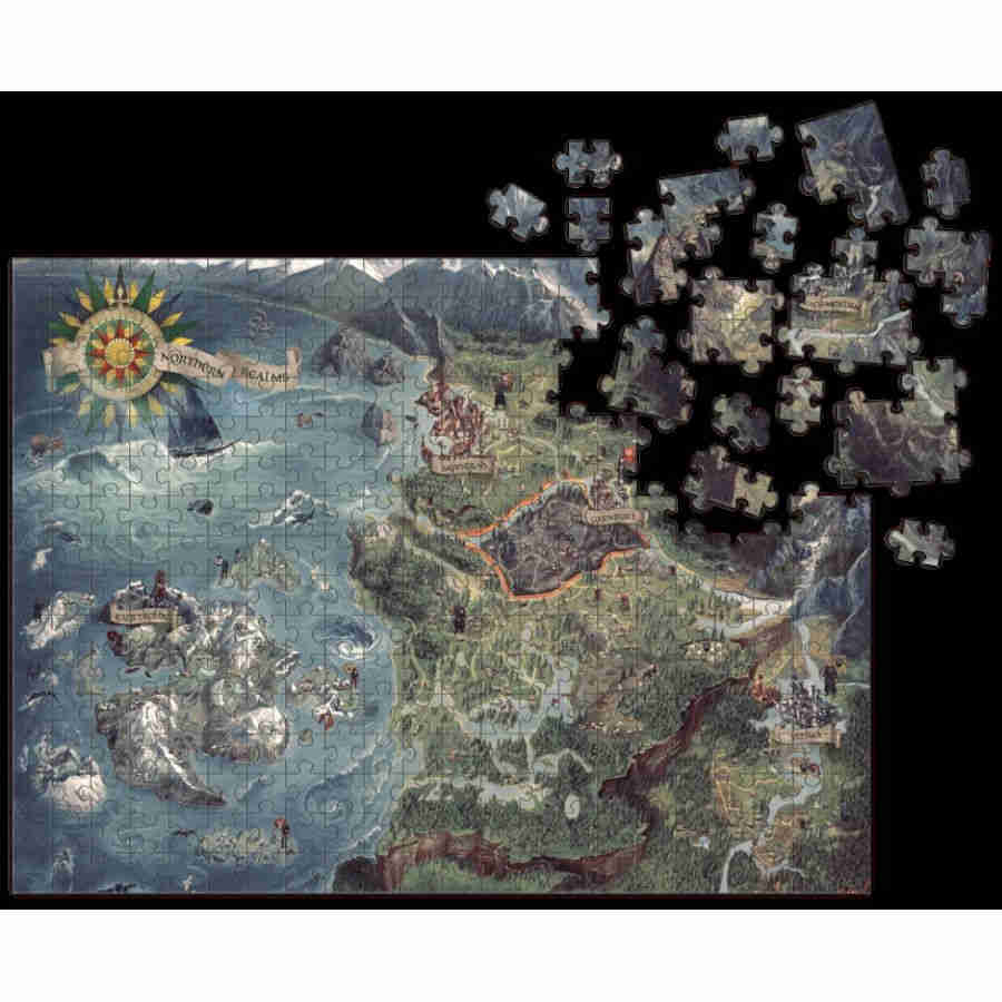 PUZZLE: THE WITCHER: THE WILD HUNT WORLD MAP