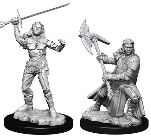 DUNGEONS AND DRAGONS: NOLZUR'S MARVELOUS UNPAINTED MINIATURES -W7-FEMALE HALFORC FIGHTER