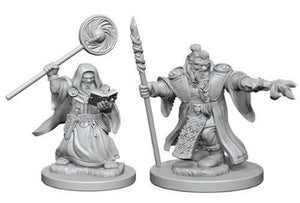 DUNGEONS AND DRAGONS: NOLZUR'S MARVELOUS UNPAINTED MINIATURES -W1-MALE DWARF WIZARD
