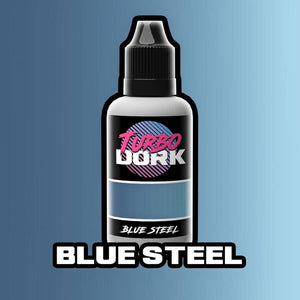 TURBO DORK: METALLIC ACRYLIC PAINT: Blue Steel (20ml Bottle)