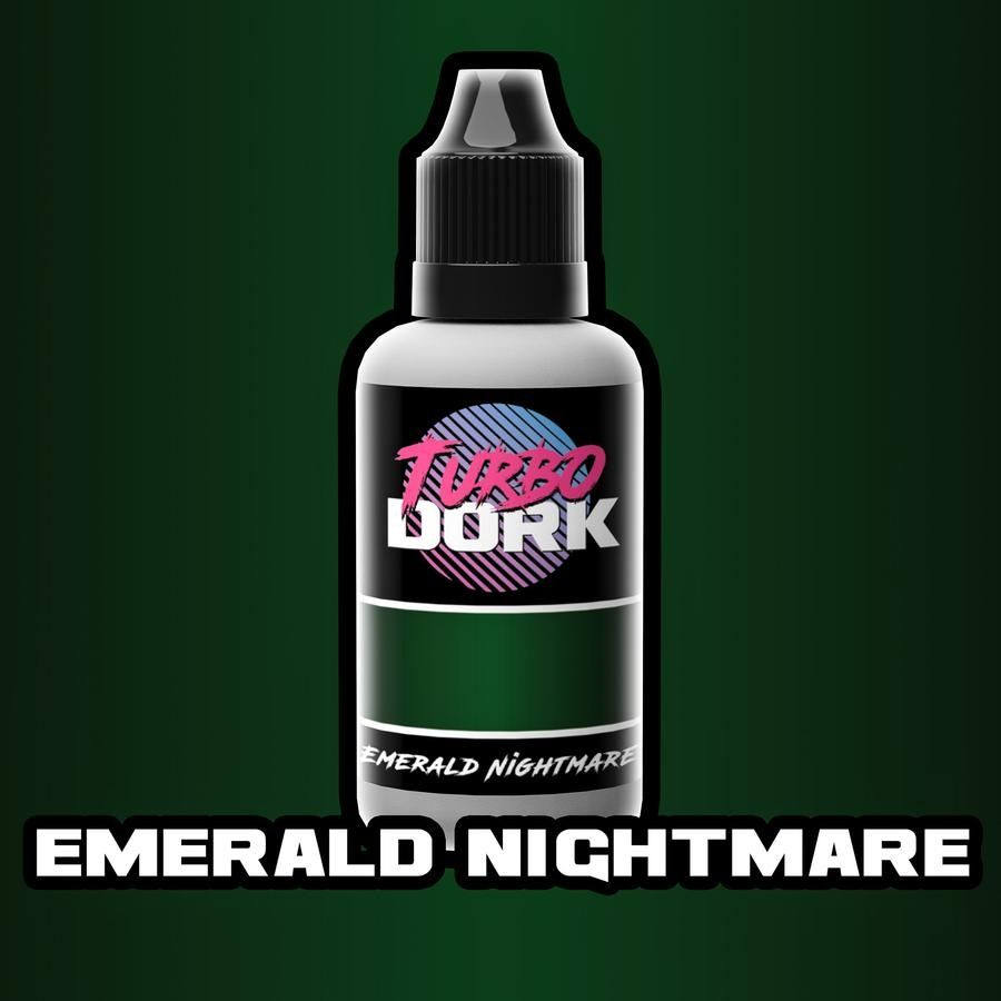 TURBO DORK: METALLIC ACRYLIC PAINT: Emerald Nightmare (20ml Bottle)