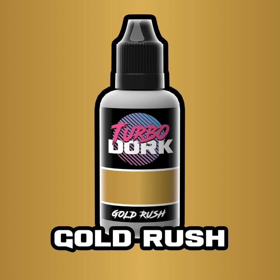 TURBO DORK: METALLIC ACRYLIC PAINT: Gold Rush (20ml Bottle)