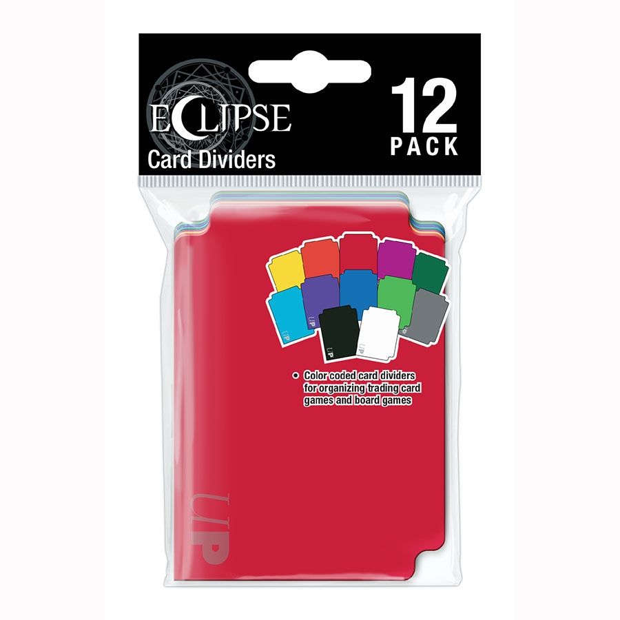 ULTRA PRO: CARD DIVIDERS: ECLIPSE MULTI-COLORED 12-PACK