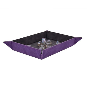 ULTRA PRO D&D SUEDE COLLECTION: FOLDABLE DICE ROLLING TRAY, AMETHYST