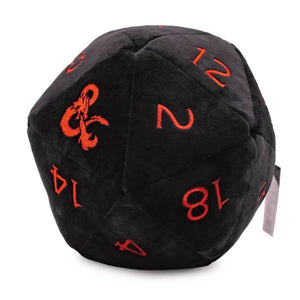 ULTRA PRO: JUMBO PLUSH DICE D20 DUNGEONS AND DRAGONS BLACK-RED
