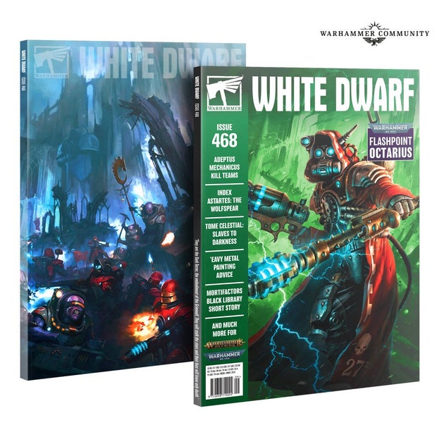 WARHAMMER WHITE DWARF ISSUES (#468, 469, 470, 471, 473, 474, 476)