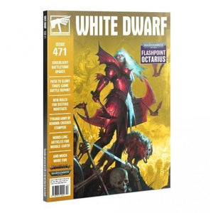 WARHAMMER WHITE DWARF ISSUES (#468, 469, 470, 471, 473, 474, 476)