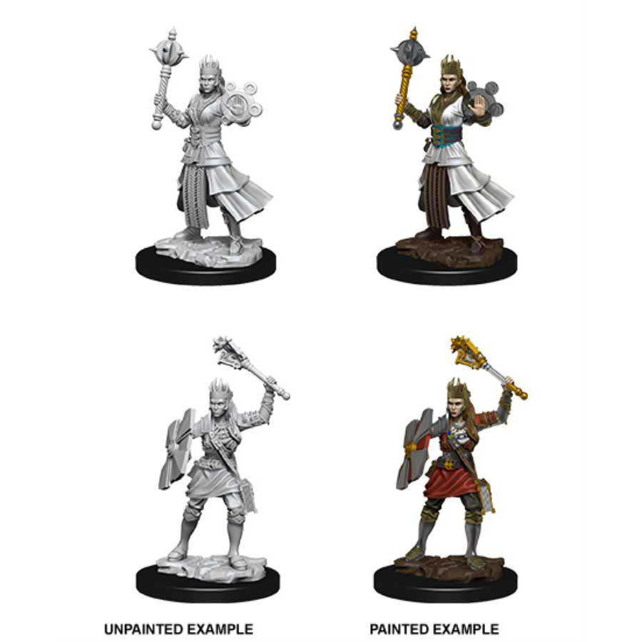 DUNGEONS AND DRAGONS: NOLZUR'S MARVELOUS UNPAINTED MINIATURES -W8-FEMALE HUMAN CLERIC