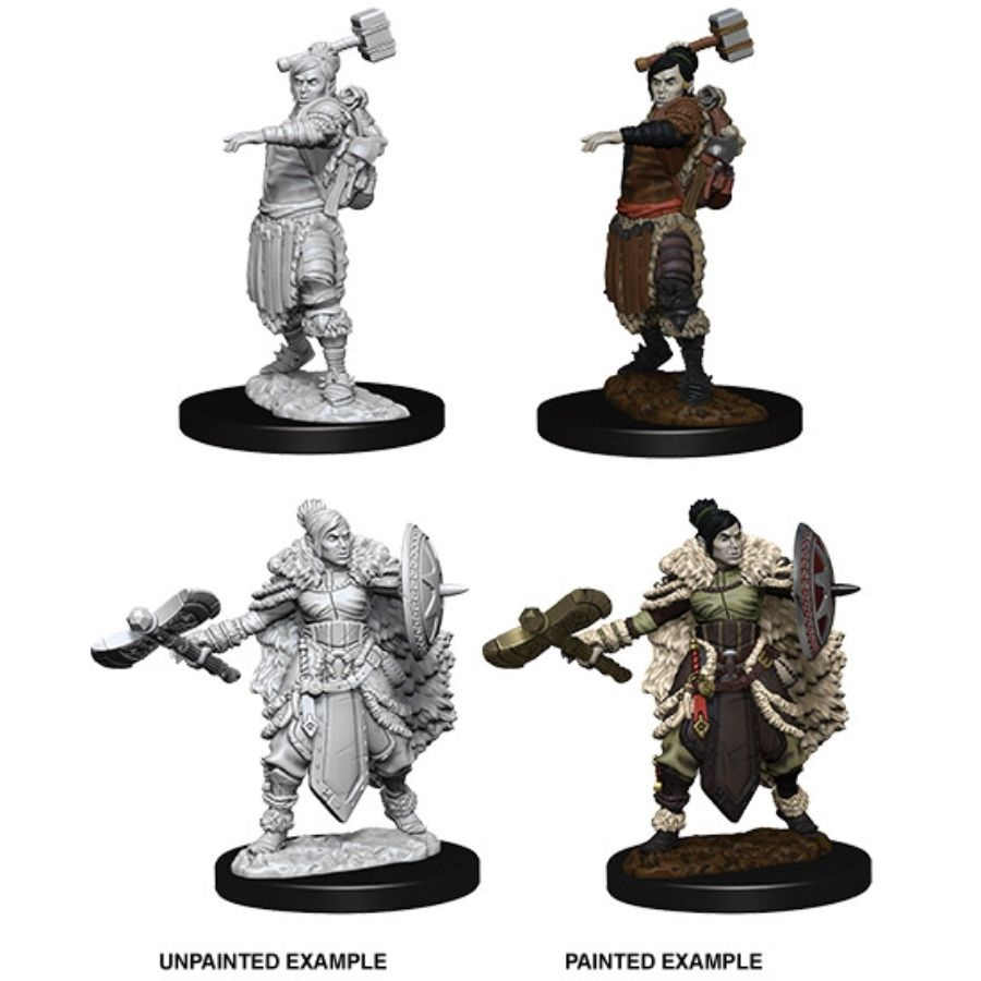 DUNGEONS AND DRAGONS: NOLZUR'S MARVELOUS UNPAINTED MINIATURES -W9-FEMALE HALFORC BARBARIAN