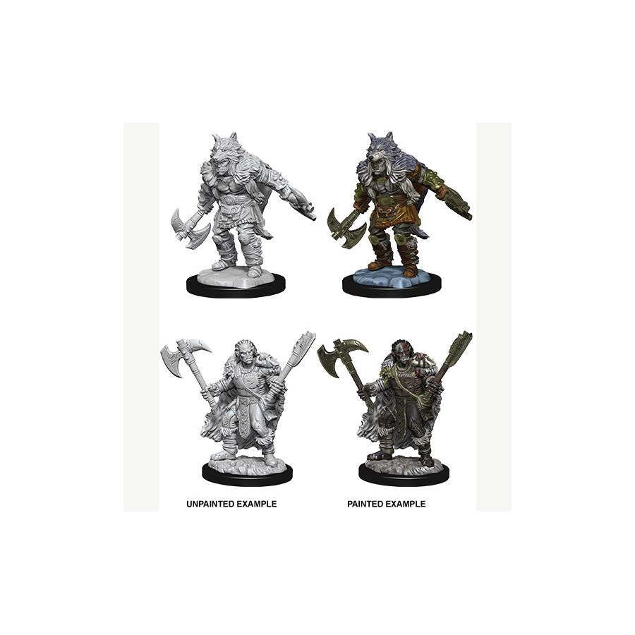 DUNGEONS AND DRAGONS: NOLZUR'S MARVELOUS UNPAINTED MINIATURES -W9-MALE HALFORC BARBARIAN