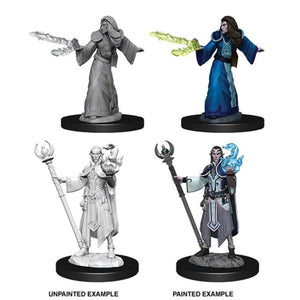 DUNGEONS AND DRAGONS: NOLZUR'S MARVELOUS UNPAINTED MINIATURES -W9-MALE ELF WIZARD