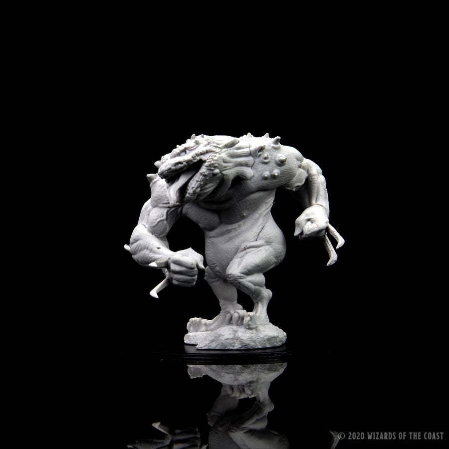 DUNGEONS AND DRAGONS: NOLZUR'S MARVELOUS UNPAINTED MINIATURES: W12.5 BLUE SLAAD