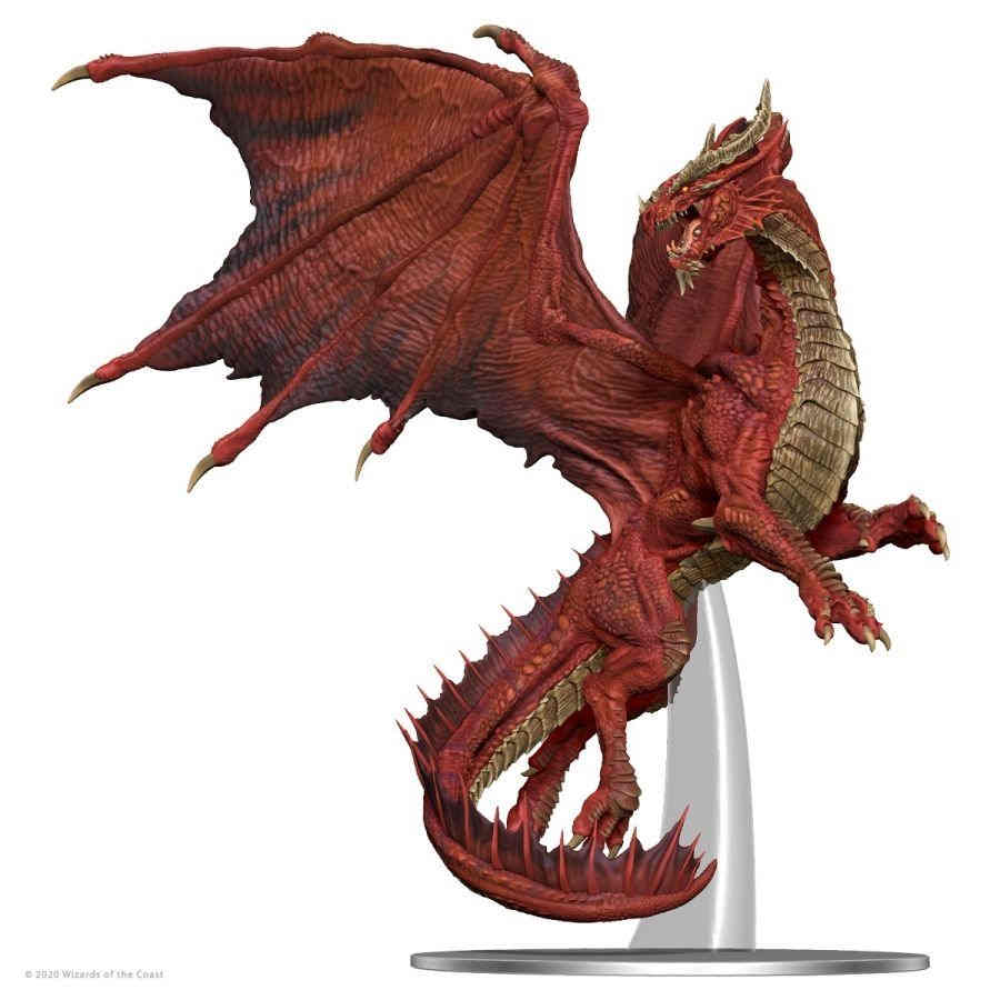 DUNGEONS AND DRAGONS MINIATURES: ICONS OF THE REALMS: ADULT RED DRAGON PREMIUM FIGURE