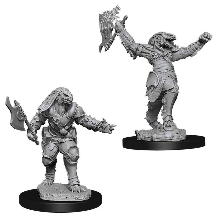 DUNGEONS AND DRAGONS: NOLZUR'S MARVELOUS UNPAINTED MINIATURES -W11-FEMALE DRAGONBORN FIGHTER